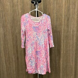 Pink and Purple Patterned Dress